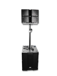 XLINE DELTA 15 SET Активный акустический комплект: 2 пассивных сателлита, 1 активный субвуфер, стойк DELTA 15 SET