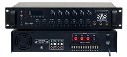 SVS Audiotechnik STA-350 Радиоузел 6 зон, 70/100 В (4, 8, 16 Ом), усилитель мощности 350 Вт STA-350