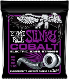 ERNIE BALL 2731 Cobalt Slinky Power 55-110 - Струны для бас-гитары P02731