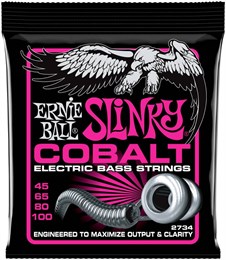 ERNIE BALL 2734 Cobalt Slinky Super 45-100 - Струны для бас-гитары P02734