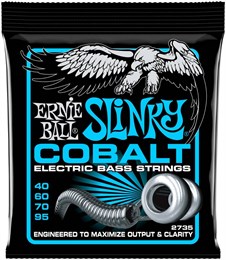 ERNIE BALL 2735 Slinky Cobalt Extra 40-95 - Струны для бас-гитары P02735