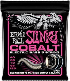 ERNIE BALL 2737 Cobalt Slinky Super 40-125 - Струны для бас-гитары 5-струнной P02737