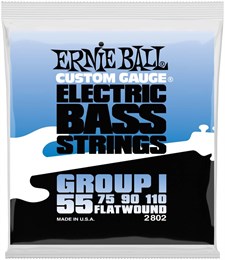 ERNIE BALL 2802 Flatwound 55-110 - Струны для бас-гитары P02802