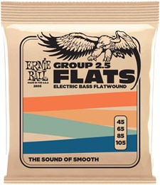 ERNIE BALL 2805 Flatwound Group 2.5 45-105 - Струны для бас-гитары P02805