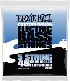 ERNIE BALL 2810 Flatwound 45-130 - Струны для бас-гитары 5-струнной P02810