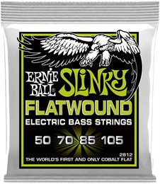 ERNIE BALL 2812 Flatwound Slinky Regular 50-105 - Струны для бас-гитары P02812