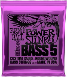 ERNIE BALL 2821 Nickel Wound Slinky Power 50-135 - Струны для бас-гитары 5-струнной P02821