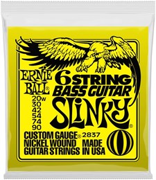 ERNIE BALL 2837 Nickel Wound 5/8 Scale Slinky 20-90 - Струны для бас-гитары 6 струнной P02837
