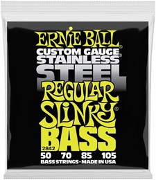 ERNIE BALL 2842 Stainless Steel Slinky Regular 50-105 - Струны для бас-гитары P02842