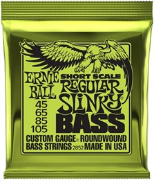 ERNIE BALL 2852 Nickel Wound Short Scale Slinky Regular 45-105 - Струны для бас-гитары P02852