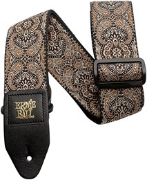 ERNIE BALL 4163 Jacquard Gold & Black Paisley - Ремень для гитары P04163