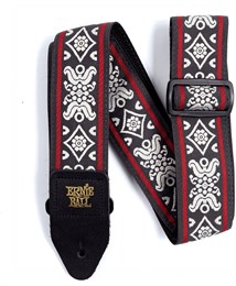 ERNIE BALL 4669 Jacquard Blackjack Red - Ремень для гитары P04669