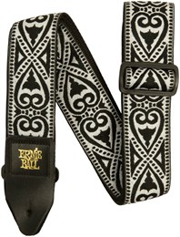 ERNIE BALL 5345 Jacquard Black Heart - Ремень для гитары P05345