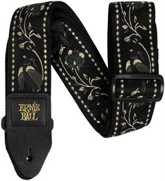 ERNIE BALL 5372 Jacquard Black Pleasant Pheasant - Ремень для гитары P05372