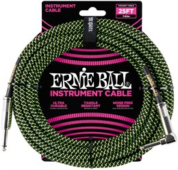 ERNIE BALL 6066, 7.62м - Инструментальный кабель P06066