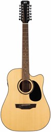 JET JDEC-255/12 OP - 12-струнная электроакустическая гитара, дредноут с вырезом, верхняя дека - ель, JDEC-255/12 OP