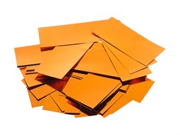 Foix OMCOR Конфетти металлизированное 20х50мм, оранжевый, упаковка 1 кг OMCOR