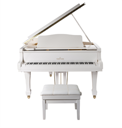 Young Chang YC168E WHP Рояль акустический, цвет белый. В комплекте банкетка. YC168E WHP