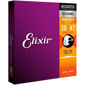 Струны для акустической гитары Elixir 11002 10-47 2014