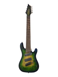 Cort KX508MS-II-MBB KX Series Электрогитара мультимензурная 8-струнная, зеленая KX508MS-II-MBB