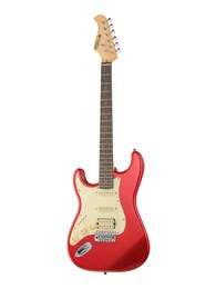 Prodipe JMFST83LHRACAR Электрогитара ST83RA, леворукая, красная JMFST83LHRACAR