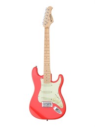 Prodipe JMFSTJUNIORFR Электрогитара ST Junior уменьшенная, красная, с чехлом JMFSTJUNIORFR