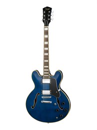 Smiger S-G16-TBL Электрогитара арктоп, синяя S-G16-TBL