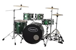 TJW JW225-E5-GR Барабанная установка (2 коробки), зеленая JW225-E5-GR