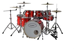TJW JW227-E2-MRD Барабанная установка (4 коробки), красная JW227-E2-MRD