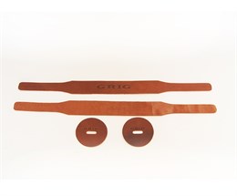 Grig GRT-2 Ремни для оркестровых тарелок, кожа, коричневые GRT-2