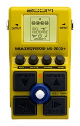 Zoom MS-200D+ компактный процессор эффектов Overdrive и Distortion для электрогитары Zoom MS-200D+