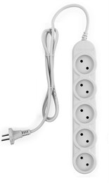 Электрическая Мануфактура PC-Y-2-05-3 PowerCube Бытовой удлинитель, 5 розеток, 2200Вт, 10А, 3.0м PC-Y-2-05-3