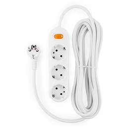 Электрическая Мануфактура PC-Y-6-3S-5 PowerCube Бытовой удлинитель, 3 розетки с выкл., 5м PC-Y-6-3S-5