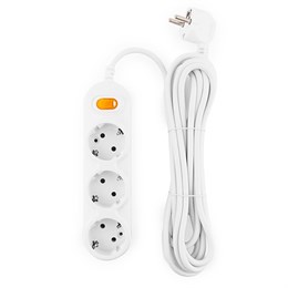 Электрическая Мануфактура PC-Y-5-3S-5 PowerCube Бытовой удлинитель, 3 розетки с выкл., 5м PC-Y-5-3S-5