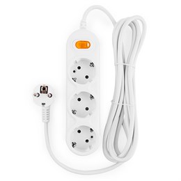 Электрическая Мануфактура PC-Y-5-3S-3 PowerCube Бытовой удлинитель, 3 розетки с выкл., 3м PC-Y-5-3S-3