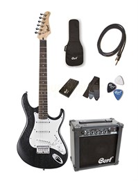Cort CGP-100-OPB Trailblazer Электрогитара черная + комбоусилитель + аксессуары CGP-100-OPB