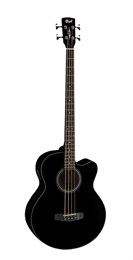 Cort SJB5F-BK Acoustic Bass Series Электро-акустическая бас-гитара, с вырезом, черная SJB5F-BK