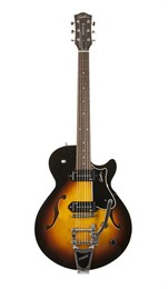 Godin 039821 Montreal Premiere Sunburst HG P90 w/Bigsby Электрогитара арктоп, с чехлом 039821