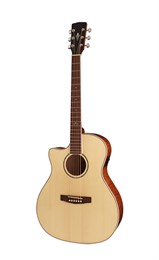 Cort GA-FF-LH-NAT Grand Regal Series Электро-акустическая гитара, с вырезом, леворукая, натуральный GA-FF-LH-NAT