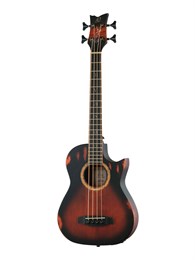 Ortega KT-WALKER-V2 Signature Series Электро-акустическая бас-гитара, с чехлом KT-WALKER-V2