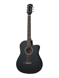 Mirra MAG-39C-BLK Акустическая гитара, с вырезом, черная MAG-39C-BLK