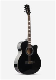 Smiger GA-H15-BK Акустическая гитара, с вырезом, черная GA-H15-BK