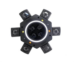 Bi Ray ML6AP Моторизированный прожектор смены цвета (колорчэнджер) паук, RGWB, 10х10Вт+лазер ML6AP