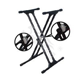 Soundking DF160 Стойка для клавишных инструментов, двойная, с зажимом DF160