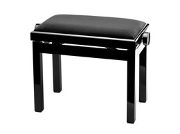 Lutner NK-02BG Банкетка с подъёмным механизмом, черная, глянцевая, велюр NK-02BG