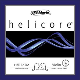 D'addario H311-1/2M-B10 Helicore Отдельная струна Е/Ми для скрипки размером 1/2, ср. натяж, 10шт H311-1/2M-B10