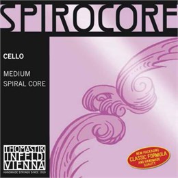 Thomastik S25 Spirocore Отдельная струна А/Ля для виолончели размером 4/4, среднее натяжение S25
