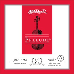 D'addario J812-1/2M-B10 Prelude Отдельная струна А/Ля для скрипок размером 1/2, ср. натяжение, 10шт J812-1/2M-B10