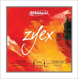 D'addario DZ410-LM Zyex Комплект струн для альта, большого размера, среднее натяжение DZ410-LM