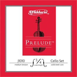 D'addario J1010-3/4M Prelude Комплект струн для виолончели размером 3/4, среднее натяжение J1010-3/4M